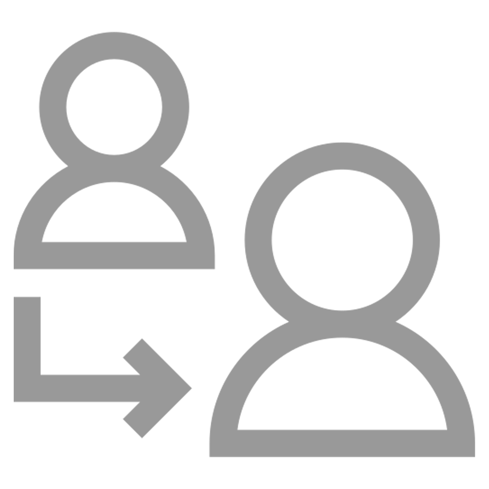 Referral Icon | Two persons conecting